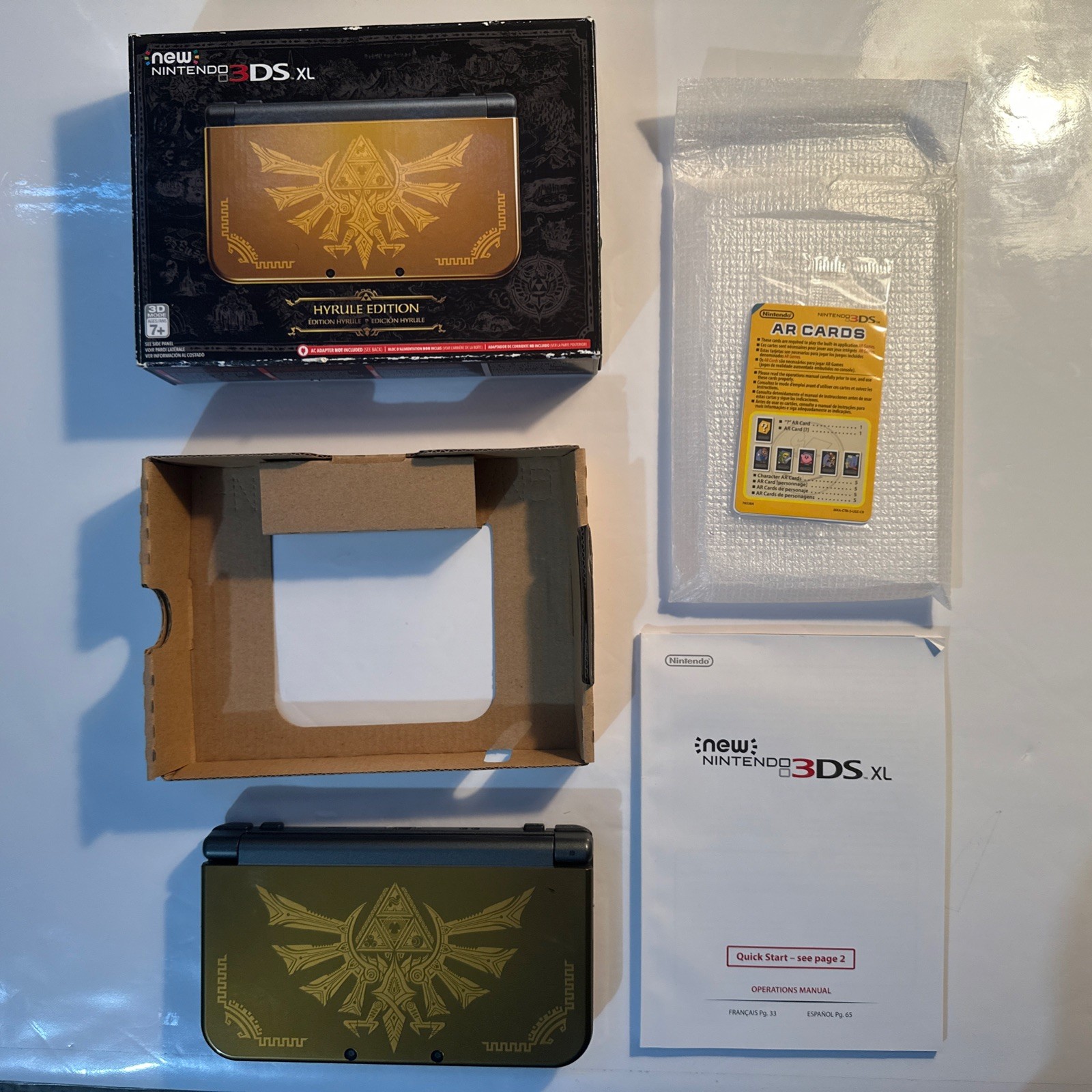 New Nintendo 3DS XL - Zelda Hyrule Edition - Complete CIB - Tested