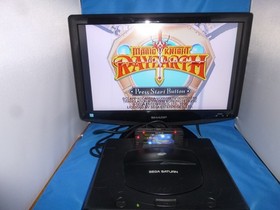 US Sega Saturn System Console in Box + Saroo Elite version SD loader 128GB READ