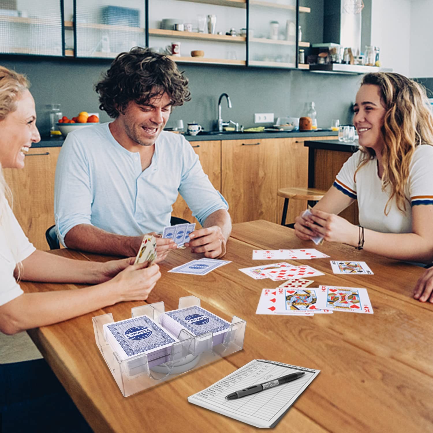 GSE Games & Sports Expert Canasta Cards Game Set, Includes 2 Decks Canasta Pl...