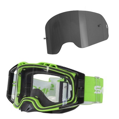 Schnorr MX Pro Motocross Goggle Anti-Fog Tear-Off|Roll-Off + Wechselglass getönt