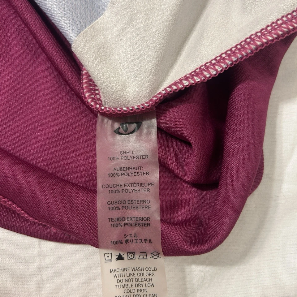 Camiseta deportiva para mujer Giro pequeña de ciclismo de manga corta MTB púrpura rosa degradado Foto 4 de 4