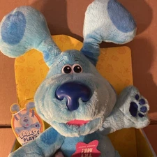Blue’s Clues Plush  Interactive Barking Peek-A-Boo Stuffed Animal NEW Box WEAR
