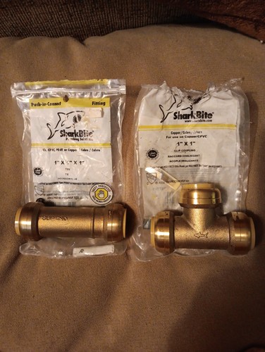 2 Shark Bite 1" Fittings
