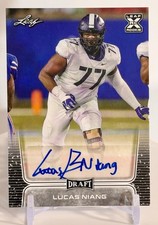 2020 Leaf Draft Lucas Niang Autographs Auto Rookie (RC) #BA-LN1 TCU Horned Frogs