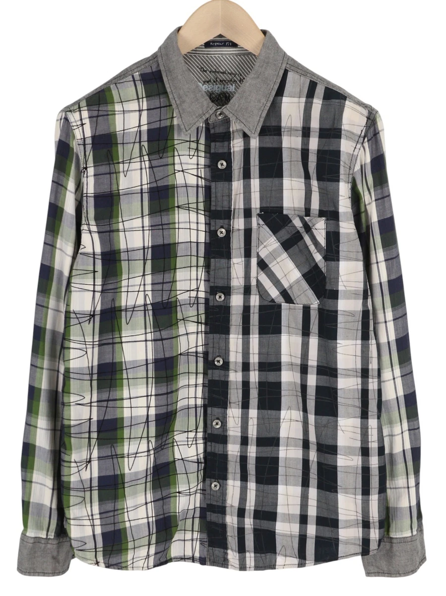 Chemise en denim à rayures bleu pour homme I