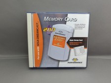  Sega Dreamcast Performance 200 Block Memory Card w/ Case Complete CIB