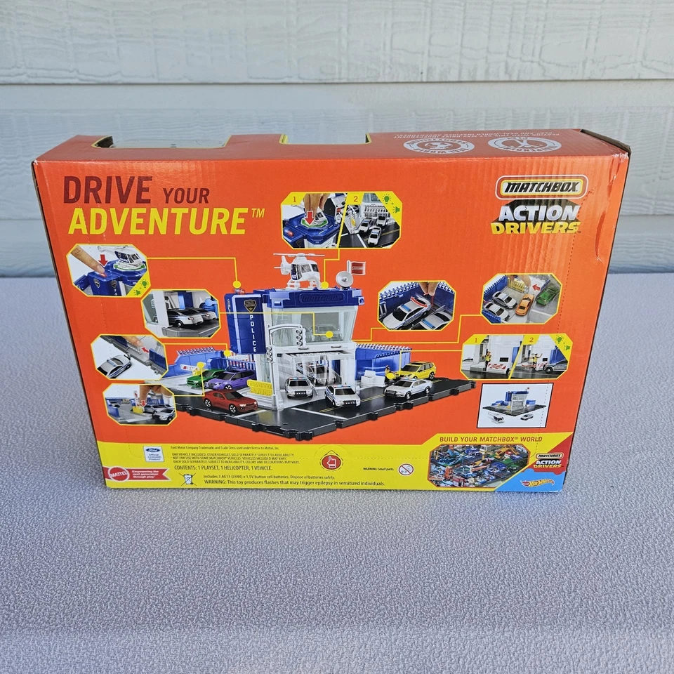 Matchbox Action Drivers Police Station Dispatch Playset GVY85 Mattel - Image 3 of 4