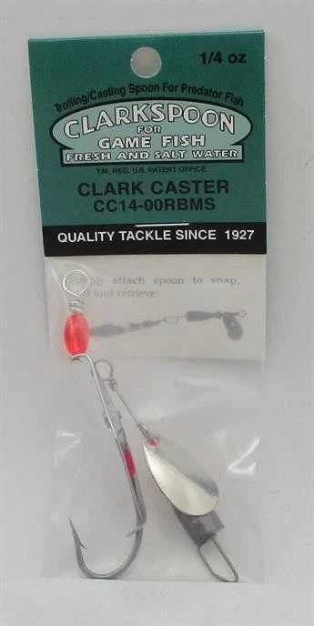 Cucchiaio Da Traina Clarkspoon 1RBMS-SF &ndash; Flash Argento/Perla Rossa, Taglia 1