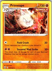 Primeape 067/163 Battle Styles Pokemon Card