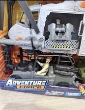 Adventure Force Military Helicopter Play Set Lights Sounds Plastic Gray/Green