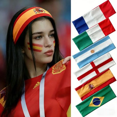 Fußball Fan Stirnband Länderflaggen Haarband Deutschland Schweiz WM Fanartikel