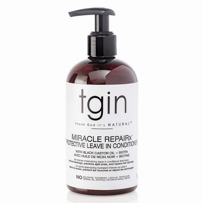 tgin Miracle RepairX Protective Leave-In Conditioner Black Castor Oil + Biotin