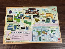 Magic of Scheherazade Map Poster CUL-AS-US  Insert Nintendo NES Manual Only