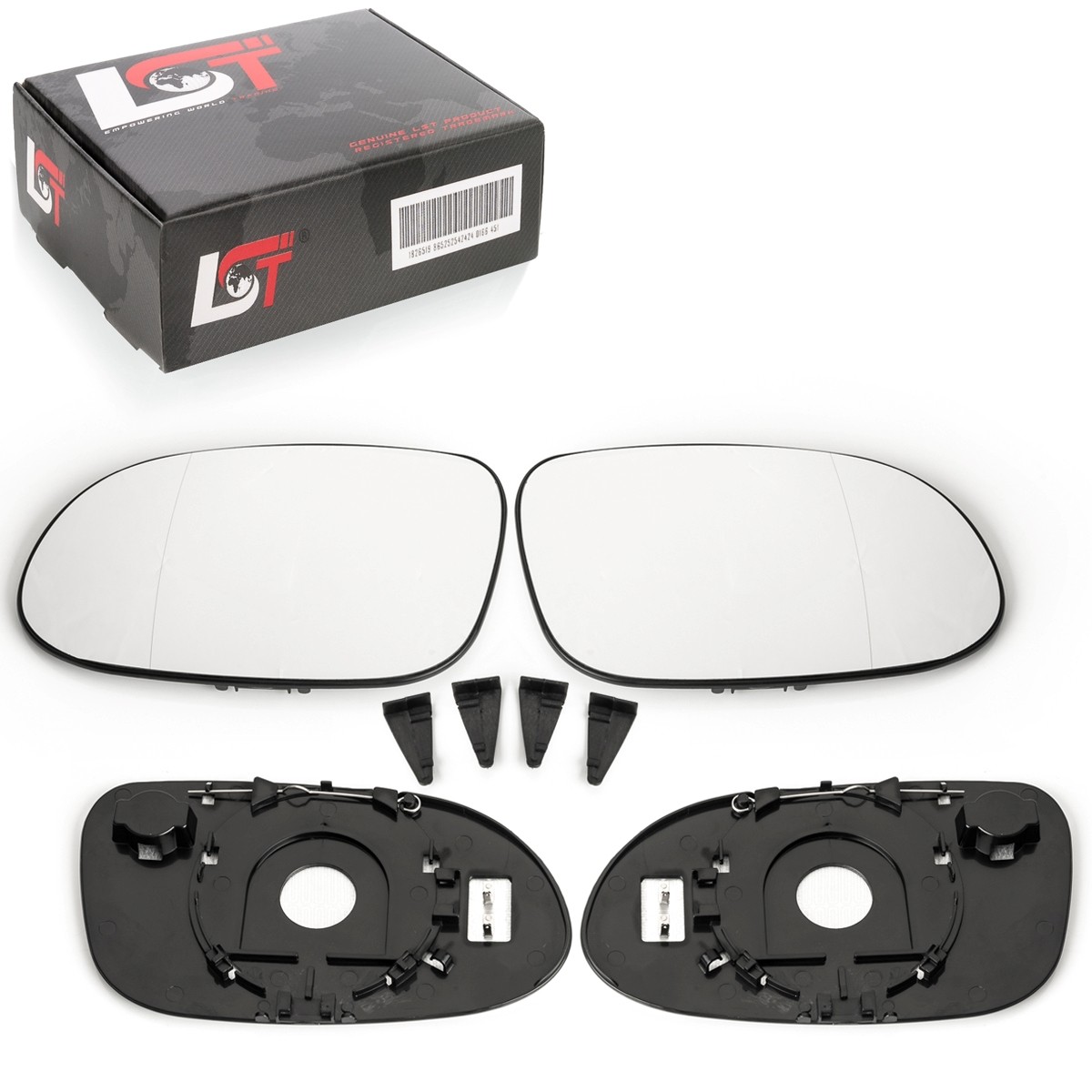 2X Mirror Glass Left Right Heated Aspherical For Mercedes A-Class W168 97-03