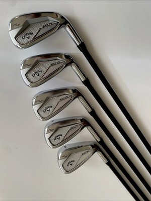 Callaway Elyte Max Fast Iron Set (5) 7,8,9  P,A, Vanquish 4 R2  Mitsubishi Chem.