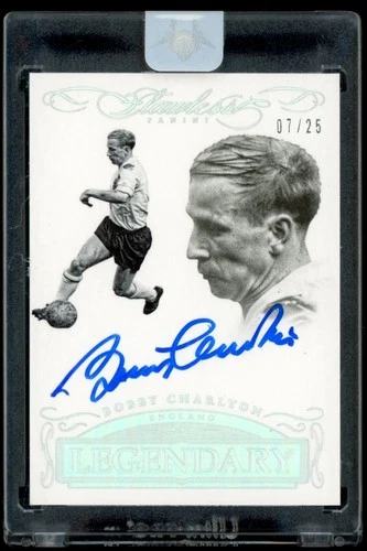 2015-16 Panini Flawless Soccer Bobby Charlton Legendary Signatures Auto /25