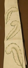 Vintage Deco 1940s Men  s Tie  Feather Plume Pattern  Silk/Rayon  WWII Era