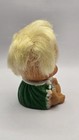 Vintage Moody Cutie 3.5” Doll Freckles Closed Eyes Blonde Hair Green Dress — photo 2