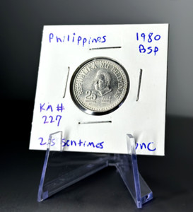 Phillipines Coin - 1980 BSP 25 Sentimos Coin Uncirculated UNC - KM# 227