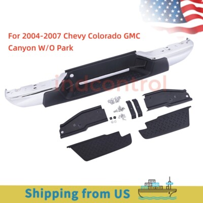 Steel Chrome Rear Step Bumper For 2004-2007 Chevy Colorado GMC Canyon GM1103145