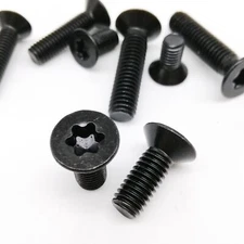 Black Stainless Steel Six-Lobe Torx Head Flat Countersunk Screw Bolt