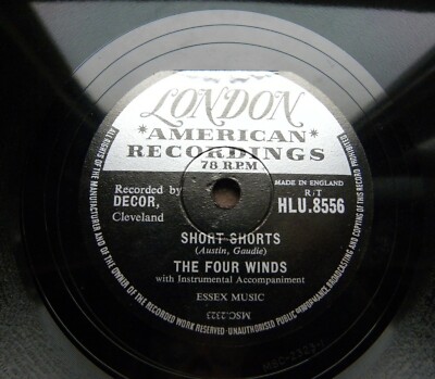 1032/ FOUR WINDS-Short Shorts-Five minutes more-JUKEBOX-HITS-78rpm Schellack