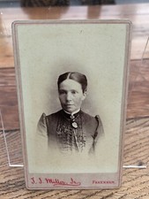victorian photograph. middle aged lady ! millars modern studio. fakenham