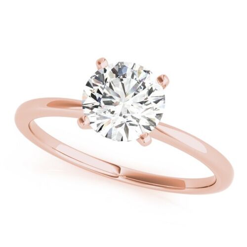 Diamond Ring VS1 F 2 Ct Round Excellent AGI Certified lab created 14K White Gold - Picture 8 of 13