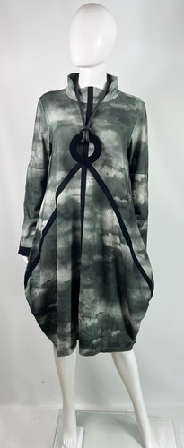Vestido Ozai N Ku Lagenlook Gris Dobladillo Globo Otoño. Comparar @ $276. - Imagen 2 de 7