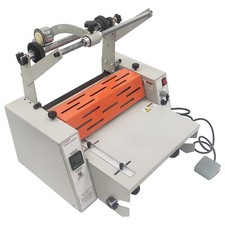 1 PC 110V 14 in Steel Roller Thermal Laminator Machine w/ Toothed Cutter Office