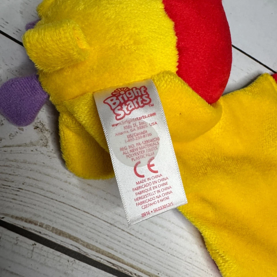 Bright Starts Giraffe Teether Toy With Textured Feet & Crinkle Fabric - Image 3 of 4