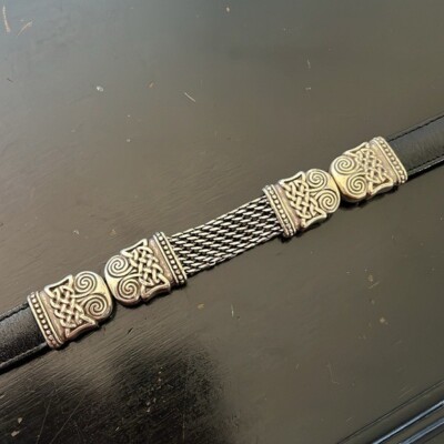 Brighton ladies Black & Silver Vintage Chain Belt Vintage Women main image 2