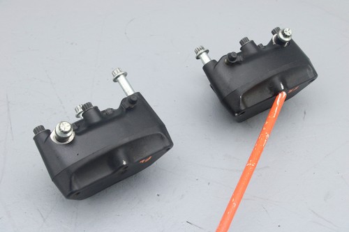 2002 Harley Road King Front Brake Caliper Left Right Set 17K WRINKLE BLACK - Picture 3 of 11