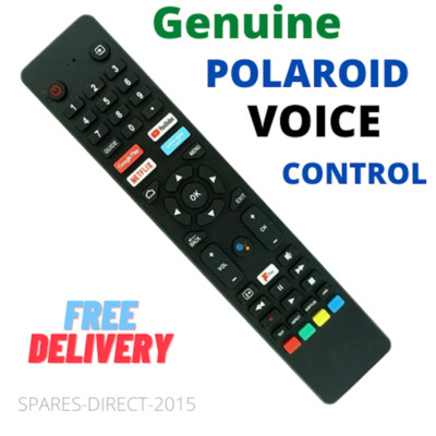 Sprach Bluetooth Fernbedienung für Polaroid PL55UHDG Smart 4K HDTV Android TV