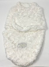 Blankets and Beyond White Rosette Swirl Swaddle Sack