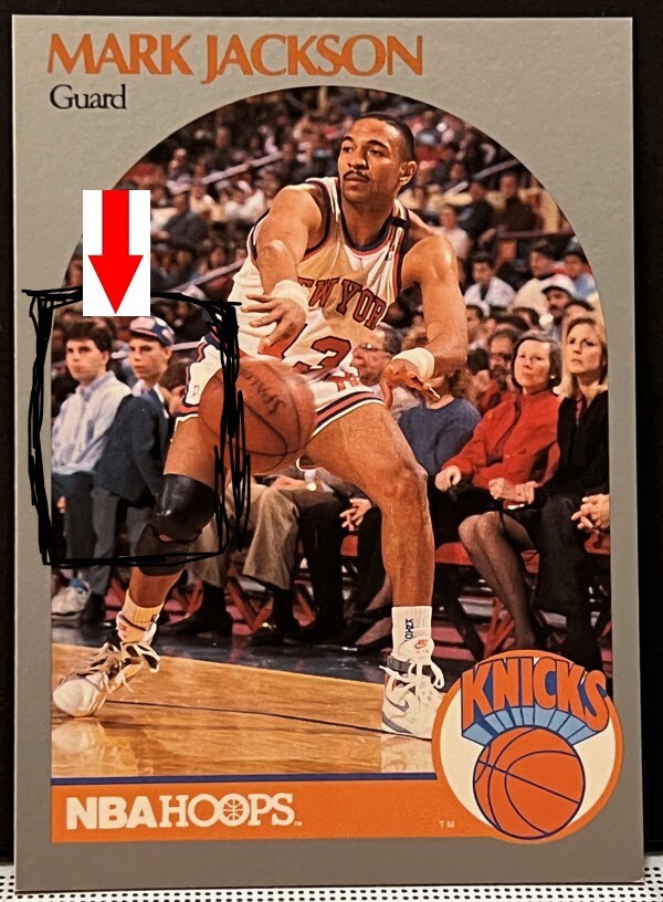 INFAMOUS MENENDEZ BROTHERS - MARK JACKSON CARD 1990 NBA Hoops #205