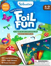 Skillmatics Foil Fun - Bugs & Butterflies, No Mess Art for Kids, Craft Kits & Su