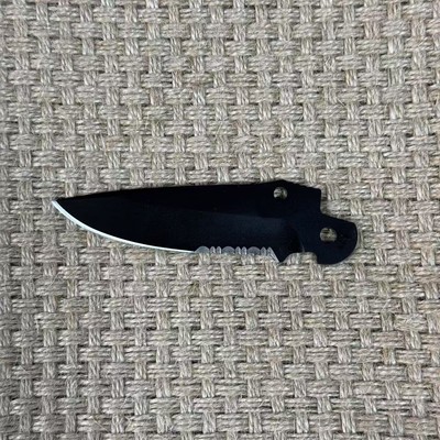 1PC. 1:1 Black Half Toothed Blade VG10 58HRC for Benchmade 556 Mini Griptilian