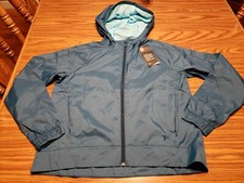 NWT 60 Women's Under Armour Windbreaker Full Zip Jacket Green 1318362-489 SMALL