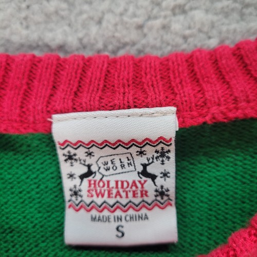 Well Worn Holiday Sweater Boys Size M Reindeer Christmas Holiday Knit Sweater - Picture 2 of 5