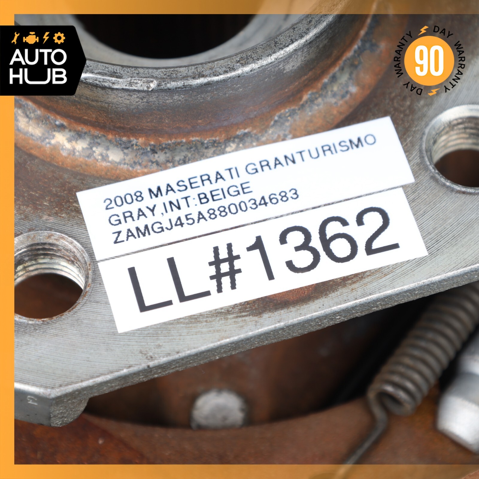 06-10 Maserati GranTurismo M145 Rear Left Side Spindle Knuckle Hub OEM 76k