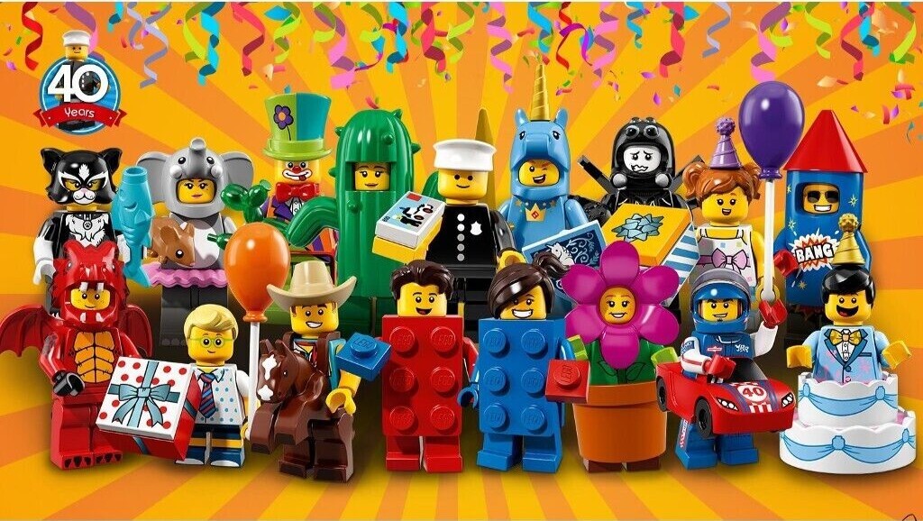 LEGO Serie 18 Completa 17 Minifigure 71021 - Set Anniversario Raro