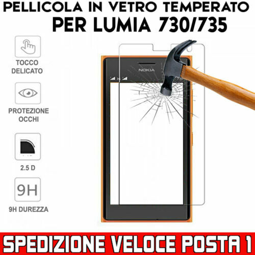 dipos I 2X Pellicola Protettiva Compatibile con Nokia Lumia