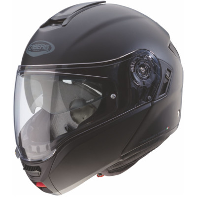 Klapphelm Motorradhelm Caberg Levo Matt-Schwarz Modular Flip-Up Jethelm (P/J)