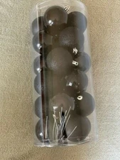 Jusdreen 24pcs 2.36"/60mm Christmas Balls Ornaments  with Hang Rope Free Ship 