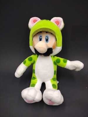 Super Mario 3D World Luigi Green Cat Suit Plush 9