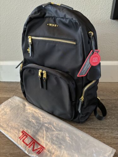 Tumi Voyageur Carson Backpack - Black / Nylon New With Tags - Afbeelding 1 van 10