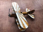Metal Tin  Yellow Aircraft Model WWII Fighter Plane Model Lp48846