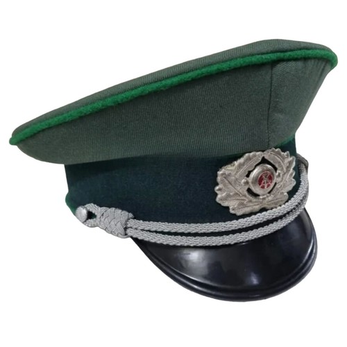 WW2 German Police Green Gabadine DDR Volkspolizei Officer Hat