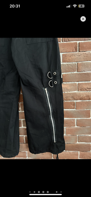 RARE Mercy Y2K Parachute Bondage Pants Cyber Punk Rave